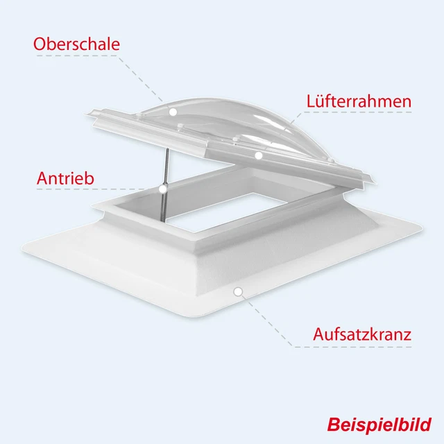 Lichtkuppel Oberschale Austauschen