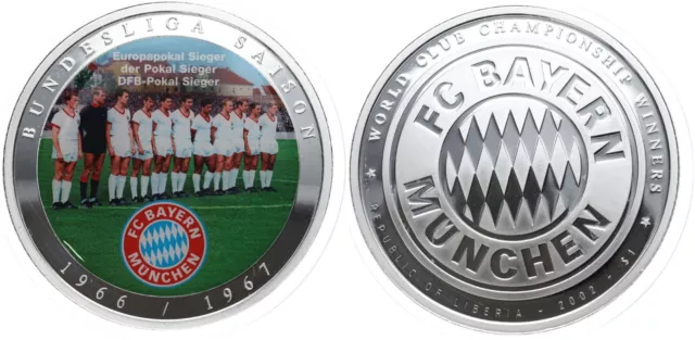 Medaille - Fc Bayern München - Bundesliga Saison 1966-1967 Mannschaft - UNC