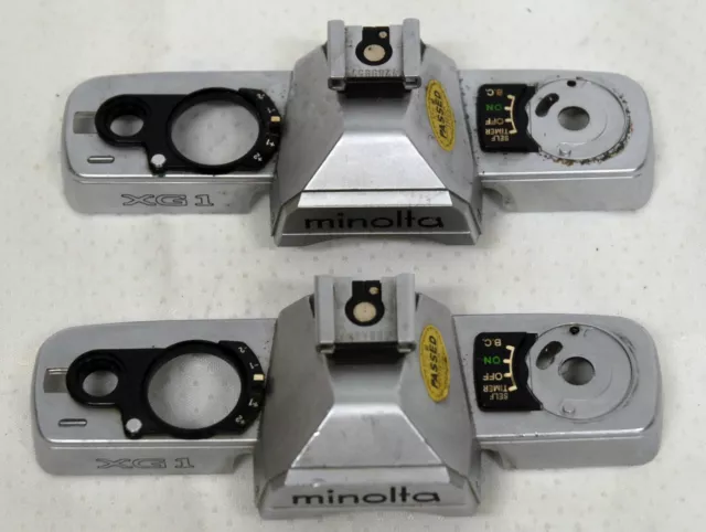 VINTAGE Minolta XG1 Top Covers (2) USED/parts CAMCOL62