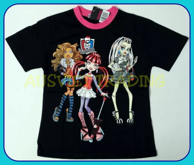 BNWT top Monster High Tshirt kids cartoon cotton brand new girls t-shirt