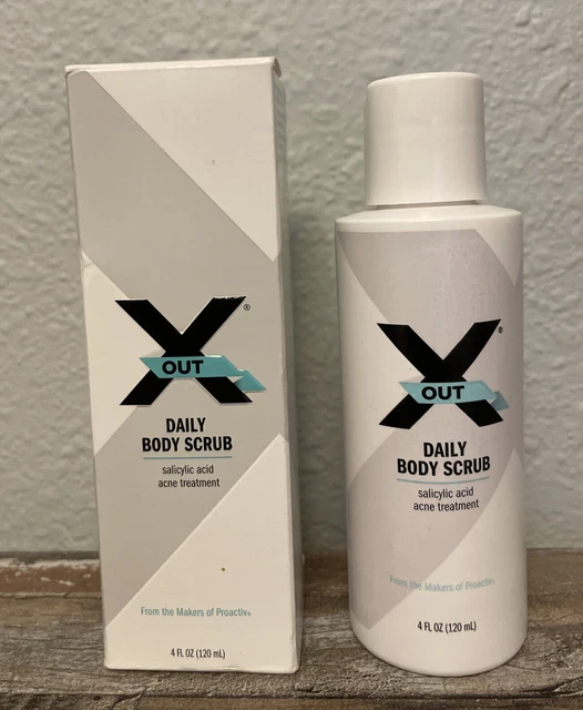 Proactiv X Out Daily Body Scrub Acne Cleanser 4oz 2% Salicylic Acid NEW *READ