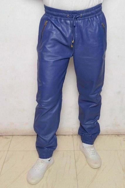 Nuovi pantaloni da uomo in vera pelle di agnello 100% vera pelle pantaloni...