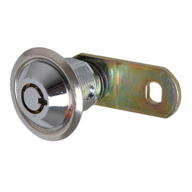 Serrure Tubulaire Loquet à Came Pour Porte D'armoire - Poignée Quart De Tour MS101, Acier Inox