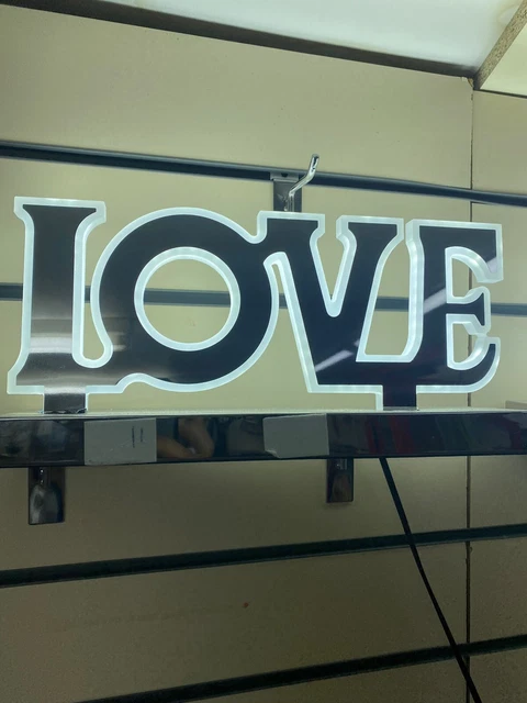 Letrero de pantalla LED de amor lámpara fiesta - blanco brillante - luz brillante adecuada.