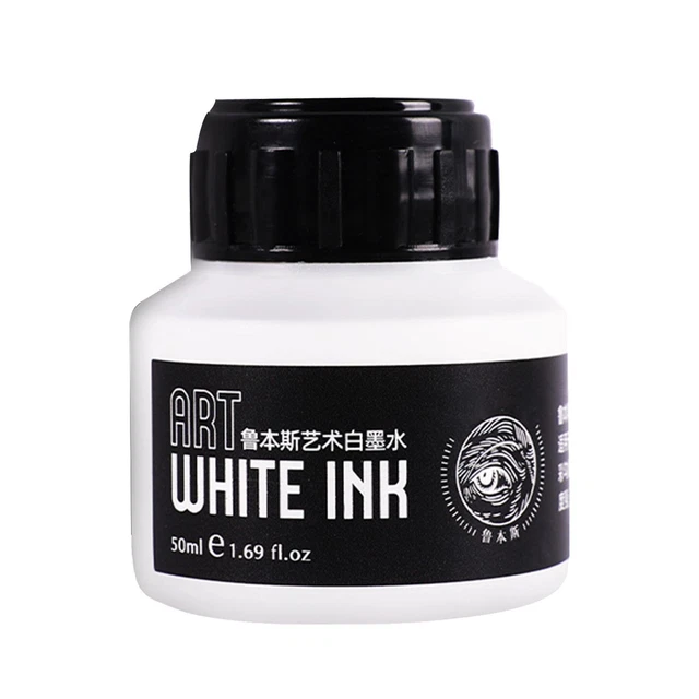 Encre blanche 50 ml pour les corrections de surbrillance Peinture à l'aquarelle