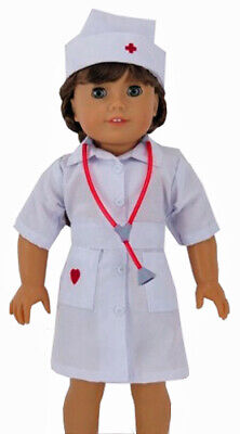 Old School Nurse Halloween Costume fits 18" American Girl Doll Clothes