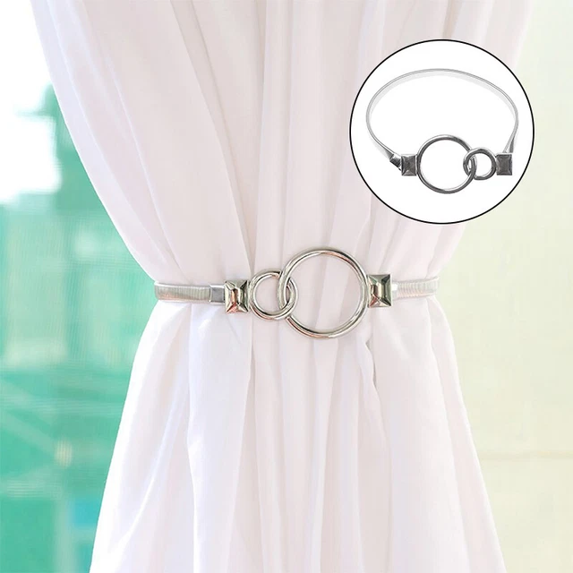 Metal Curtain Buckle Tiebacks Holder Magnetic Tie Holdbacks Home Curtain Holder