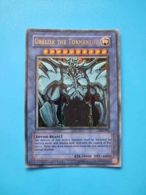 YU-GI-OH - Obelisk The Tormentor | GBI-002 | Ultra Rare | Game Promo ...
