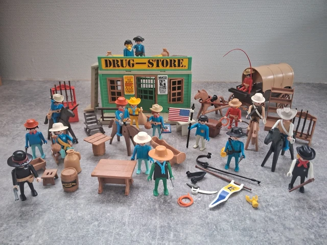 Playmobil Western - Chariot Sudiste Régiment Alabama Avec Munitions Et Poudre - Occasion