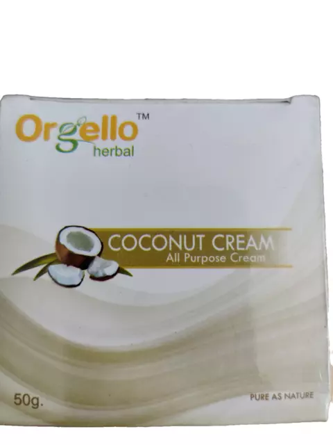 @Orgello Herbal Coconut Cream For Face 50g