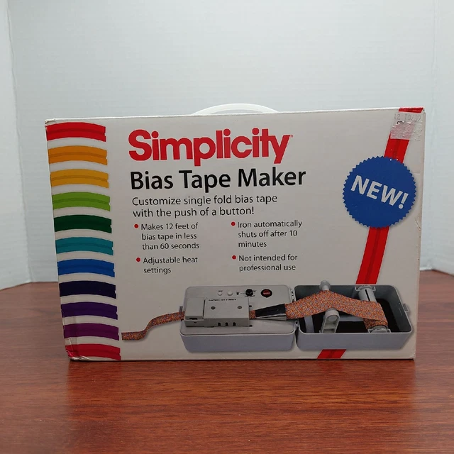 Simplicity Bias Tape Maker Custom Single Fold Save Money DIY Sew New Open Box Simplicity Bias Tape Maker Custom Single Fold Save Money DIY Sew New Open Box