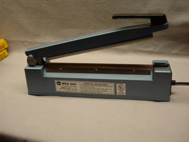 American International Electric AIE-300 Impulse Hand Sealer, 12 Inches Max. Seal