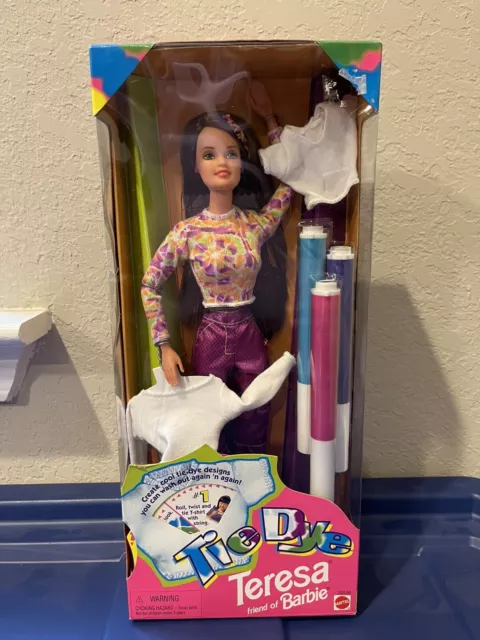 Barbie Tie Dye Teresa Doll with T-shirts & Markers Mattel 1998 No. 20506 NRFB