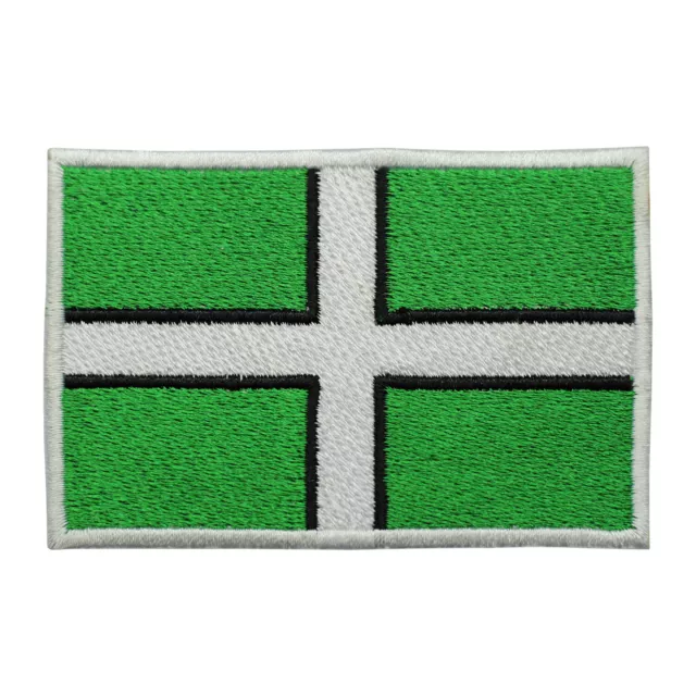 Devon County Flag Patch Iron on Sew on Embroidered Patch for Shirts