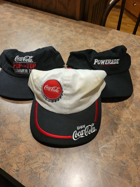 Vintage Coca-Cola Soda Powerade Trucker Baseball Hats Caps Adjustable