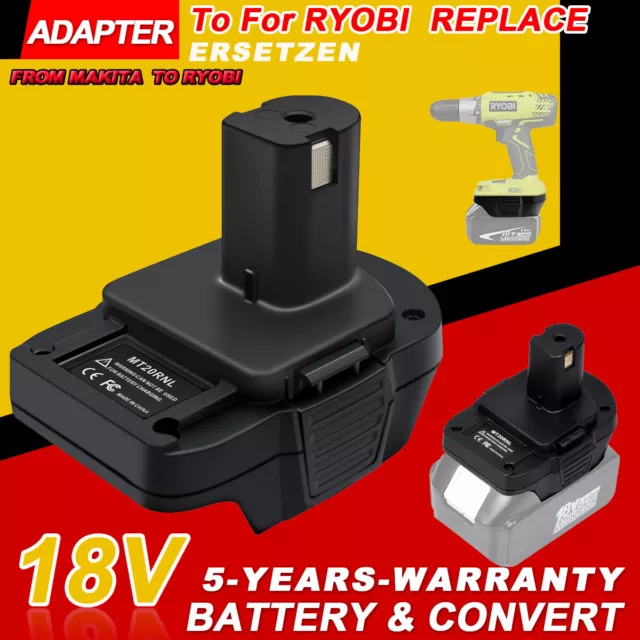 Akku Adapter für Makita BL1850B 18V konvertieren Ryobi 18V P108 Elektrowerkzeug