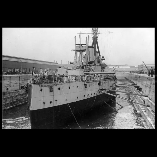 Photo B.000749 HMS DREADNOUGHT ROYAL NAVY WW1 BATTLESHIP