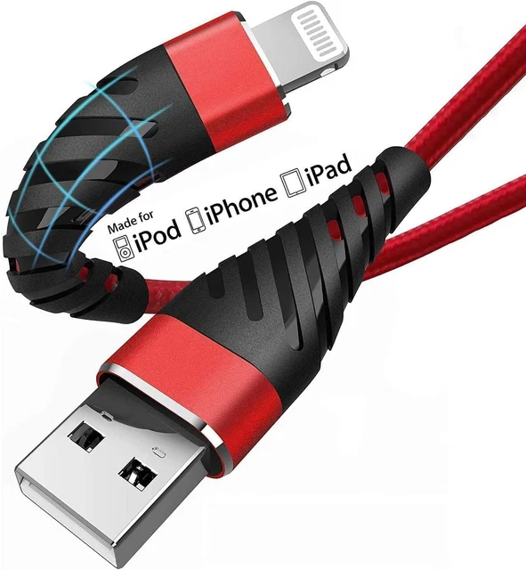 (2 Pack) Long Iphone Charger 10Ft for [Mfi Certified],Cyvensmart 10 Foot Lightni