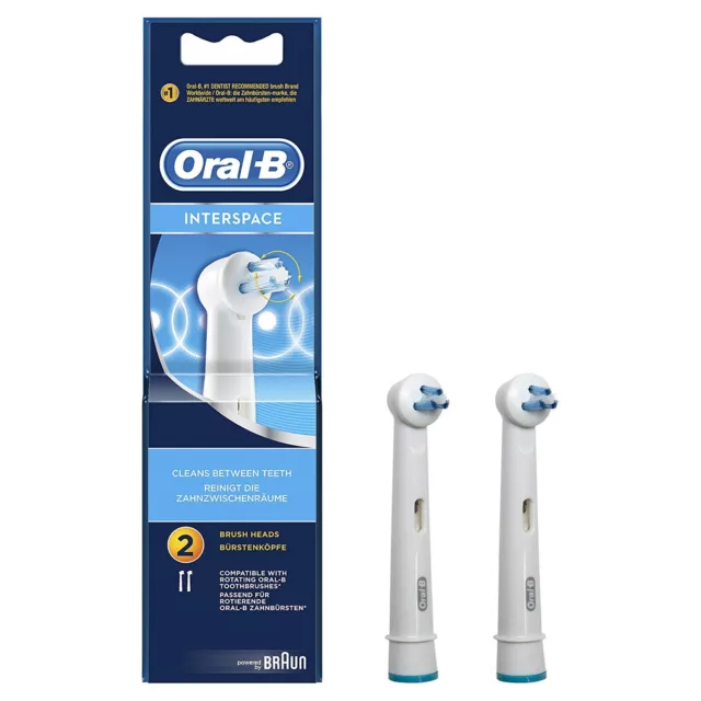 Braun Oral-B Interspace Power Tip IP17-2 Replacement Toothbrush Head Interdental