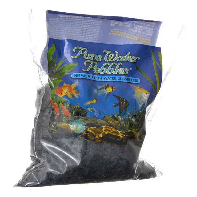 Grava de acuario guijarros de agua pura - negro azabache