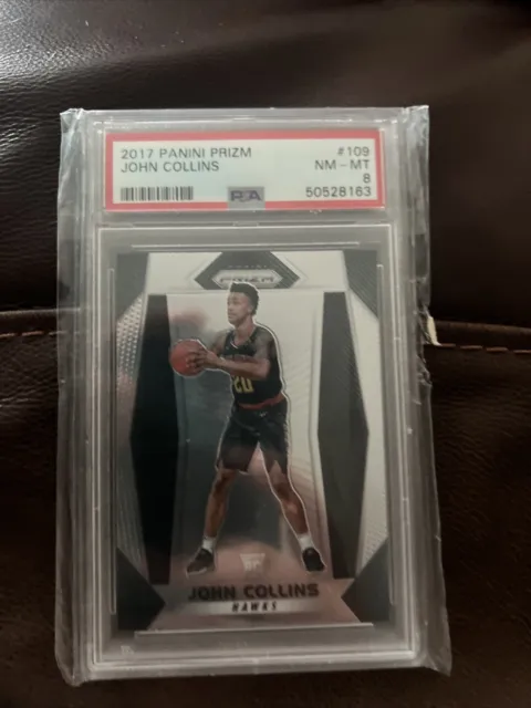 2017-18 Panini Prizm Basketball John Collins Rookie RC Card #109 - PSA 8