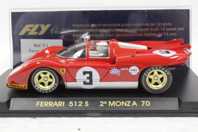 Fly Car Model Ferrari 512S 2º Monza 70  #3 (C1) A Estrenar!!!!