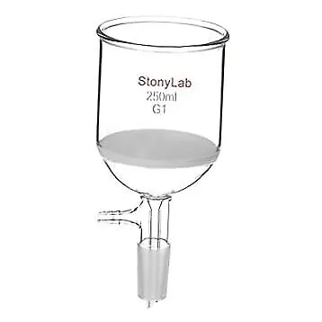 Borosilicate Glass Buchner Filtering Funnel with Coarse Frit(G1), 76mm 250 mL
