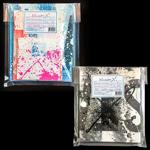 MONSTA X [SHINE FOREVER] 1st Repackage Album RANDOM CD+Photo Book+Sticker+Card
