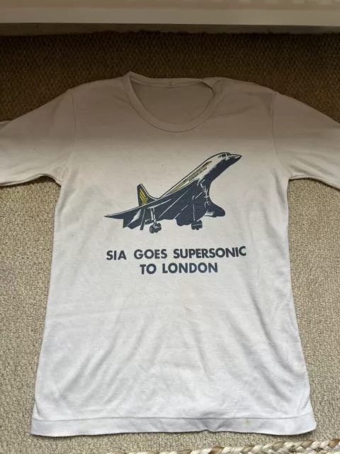 RARE Singapore Airlines Concorde Child’s T-Shirt 1970s