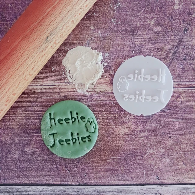 Set Timbri Per Lettere Di Argilla - 2 Timbri E 2 Righelli - Per Biscotti E Decorazioni - Foto 7