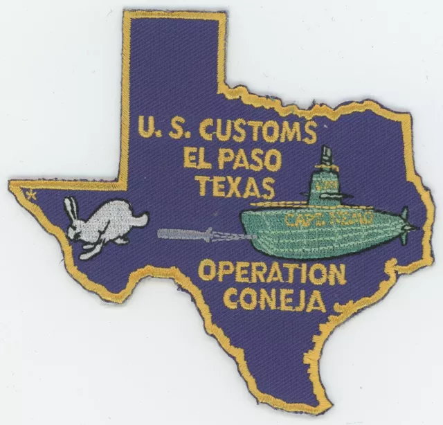 Operation Coneja El Paso Texas Customs Service Patch