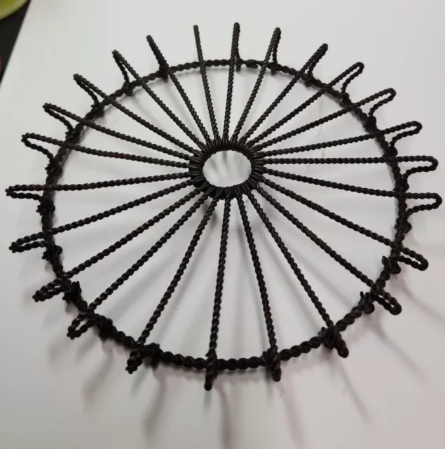 Intricate Antique French Wire “Domed” Trivet, Twisted Technique, Circa 1900