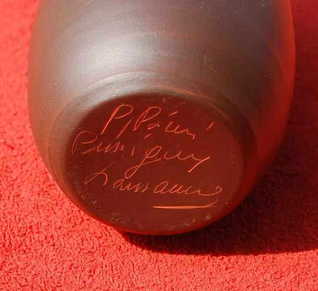 vase ceramique  suisse switzerland pottery  1964 signé  - Bussigny Lausanne 3