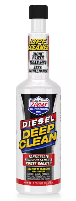 Lucas Oil Diesel Deep Clean Fuel Additive & Injector Cleaner 16oz Single 10872