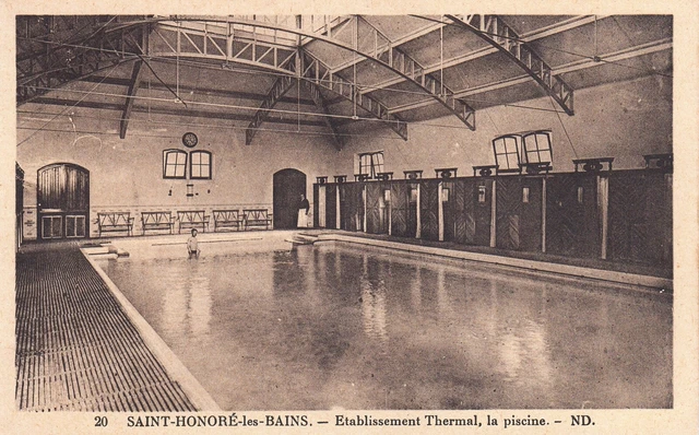 Carte postale ancienne NIEVRE SAINT-HONORE-LES-BAINS 20 établissement thermal