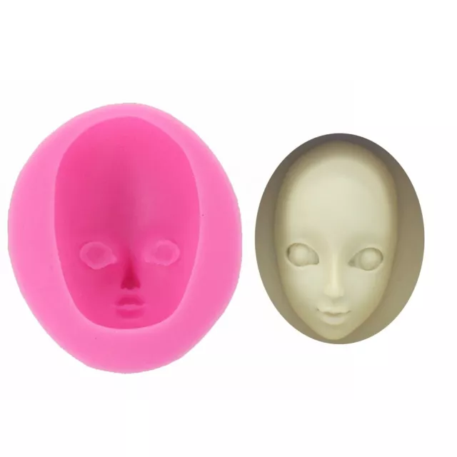 1PC Girl Face Silicone Mold Resin Art Mould DIY Chocolate Cake Decorating Tools