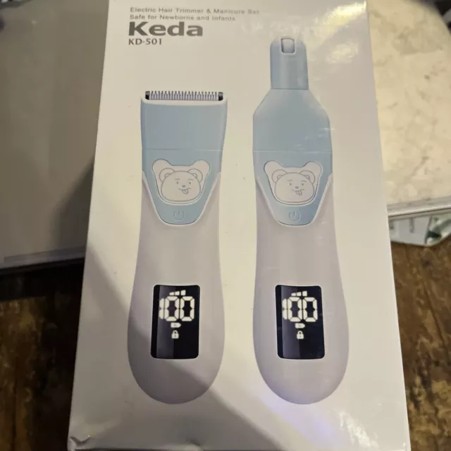 Rechargeable Electric Hair Trimmer & Manacure KD-501 Safe Ceramic Blade Baby Kid