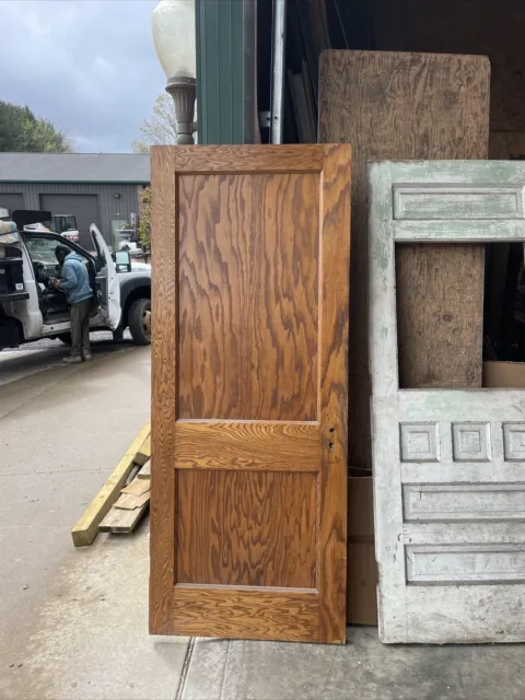 AN 713 antique oak two panel passage door 31.75 x 78.75 x 1 5/8
