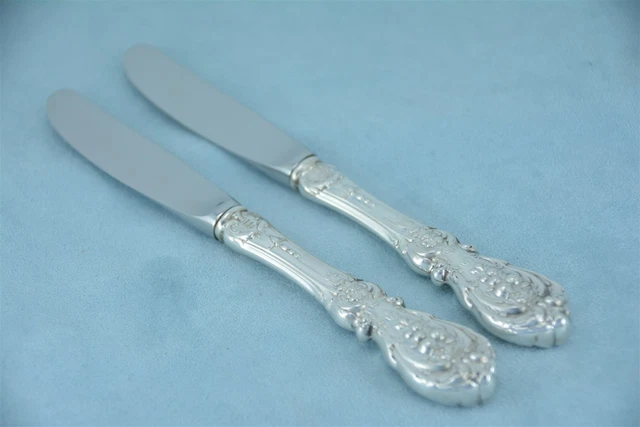 【Reed & Barton】 【純銀ハンドル】バターナイフ Francis I Francis 1 Sterling Silver Dinner Knife 9-3/8