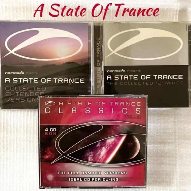 A STATE OF Trance Compilation CD 3-Piece Armada Trance Unmixed