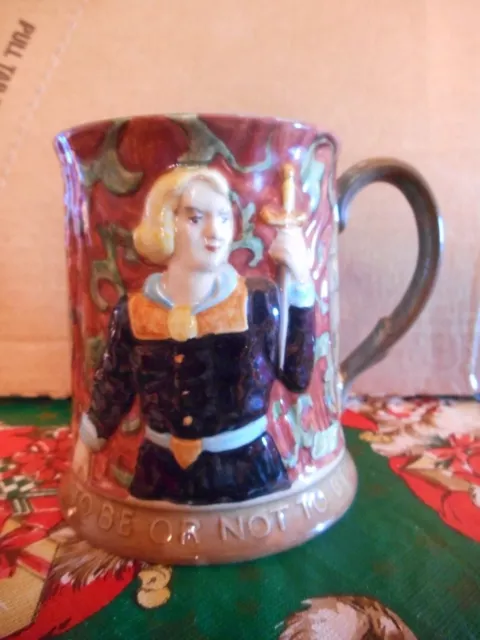 Vintage Royal Doulton Beswick England Hamlet " To Be Or Not To Be" Mug #1147