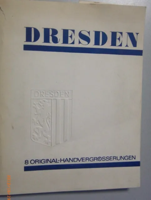8 Bilder von  Dresden ~8 Orginal -Handvergrösserungen DDR Fotomappe