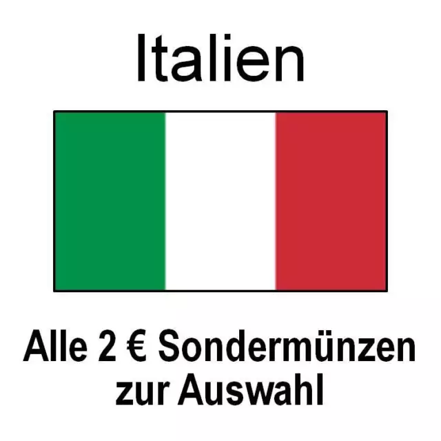 Italien - alle 2 Euro Sondermünzen Gedenkmünzen - alle Jahre - bankfrisch unc.