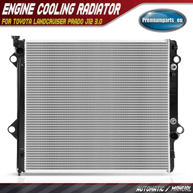 ENGINE COOLANT RADIATOR for Toyota LandCruiser Prado J12 3.0 646806 ...