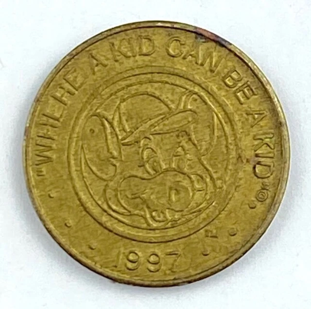 Chuckie Cheese Token • Where A Kid Can Be A Kid Vintage 1997