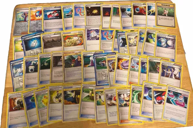 Lot Of 50+ Official Pokemon Tcg Trainer Cards Bulk Uncommons - Read Description