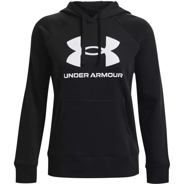 Under Armour Womens Rival Fleece Logo Hoodie Hooded Top Full Zip