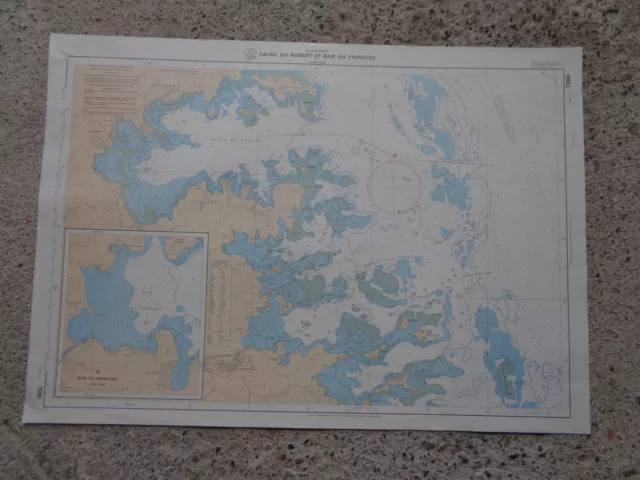 CARTE  MARINE / Havre du Robert et baie du François La Martinique   1984