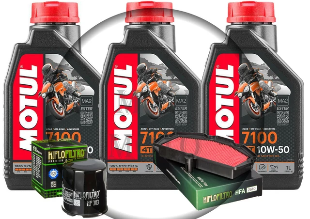 Kit Entretien Motul 7100 10W40 + Filtre Hiflo HF303 Pour Kawasaki Z 1000 SX 2013-2014
