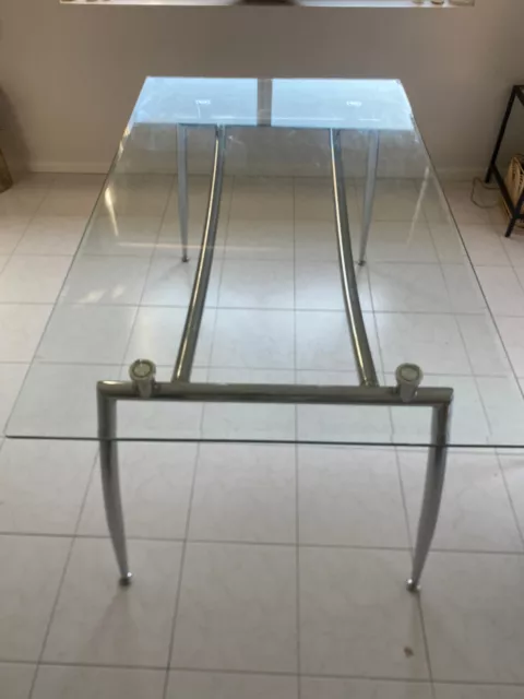 Glass Dining Table - disassembled, ready for transport